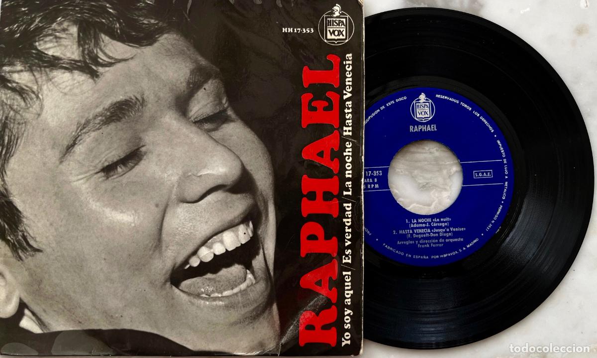 Discos de vinilo: RAPHAEL, YO SOY AQUEL + 3 TEMAS. EP ORIGINAL ESPA&Ntilde;A 1966 - Foto 1