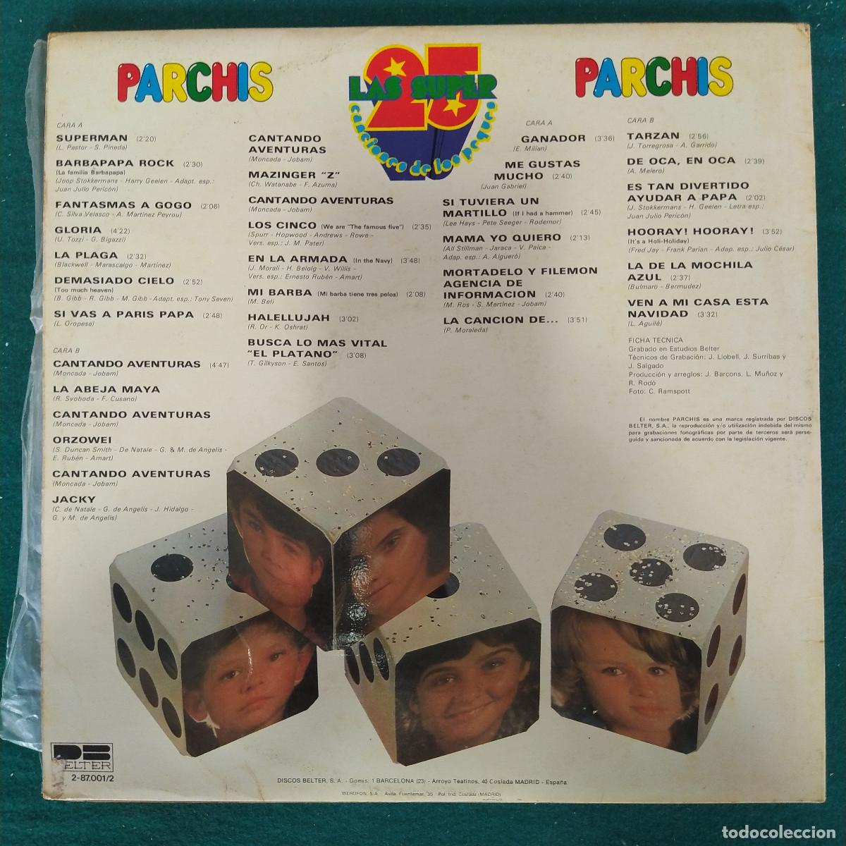 Discos de vinilo: Parchis &ndash; Las Super 25 Canciones De Los Peques - Foto 2