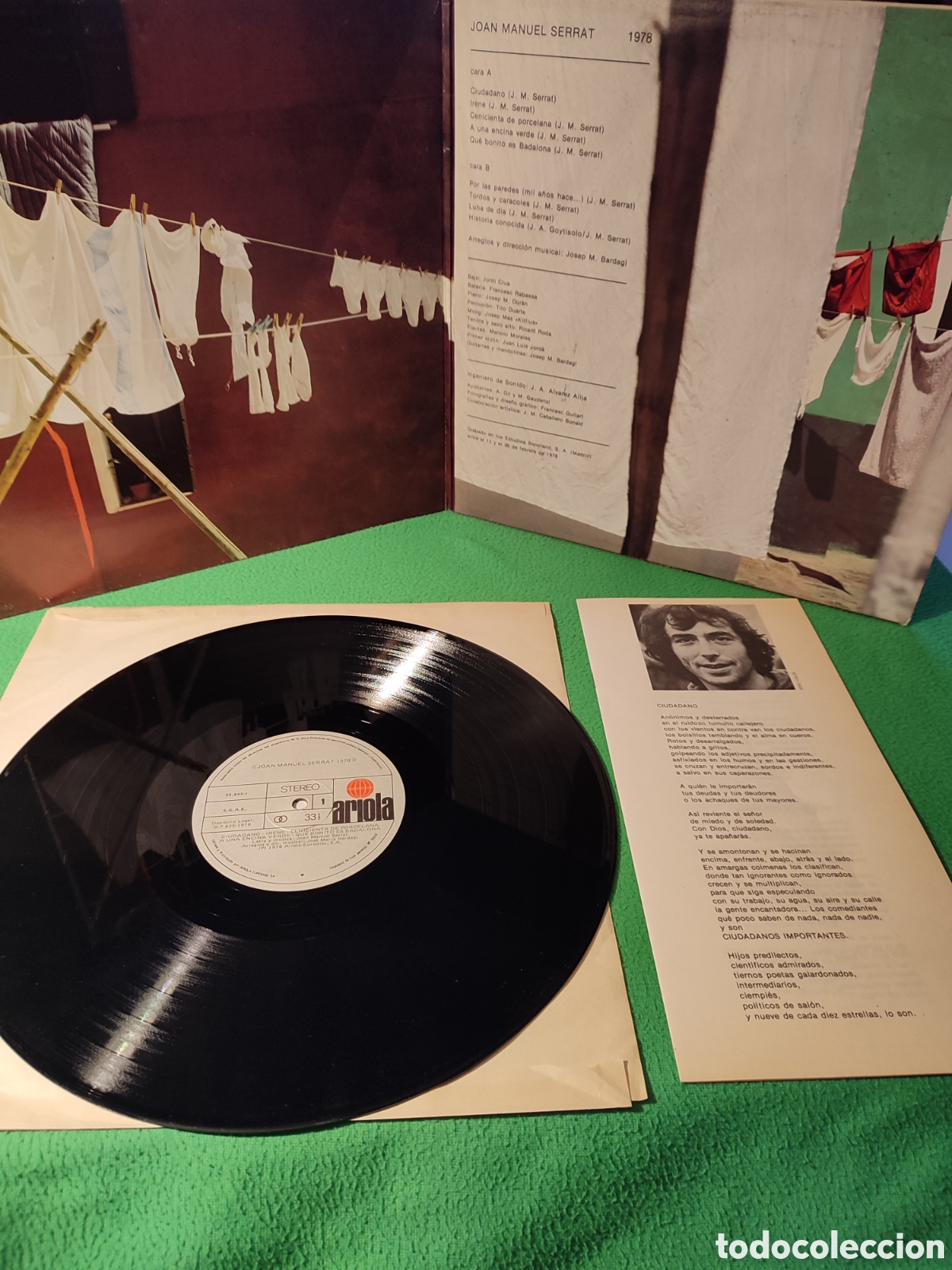Discos de vinilo: Joan Manuel Serrat - 1978 vinilo Lp - Foto 2