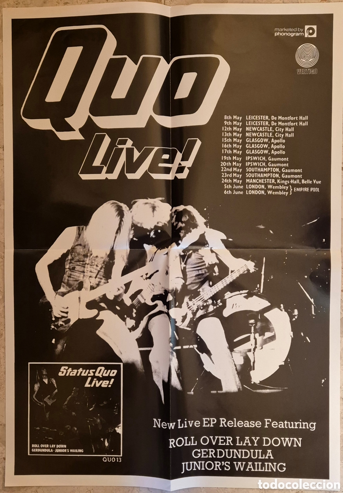 Discos de vinilo: Status Quo - Quo Live - 2 Lps 2015 + p&oacute;ster - Foto 6