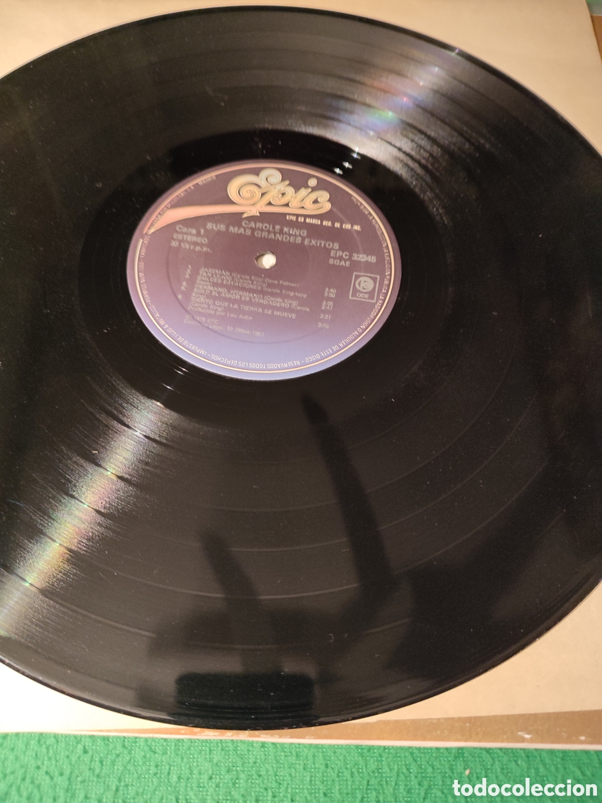 Discos de vinilo: Carole King - Sus mas grandes &eacute;xitos - Foto 3