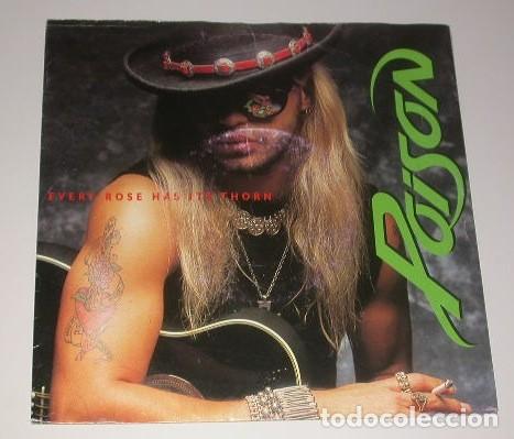 Discos de vinilo: Poison 45t everyrose has its thorn - Foto 1