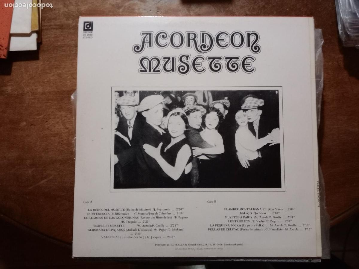 Discos de vinilo: Marcel Azzola - acorde&oacute;n musette - Foto 2