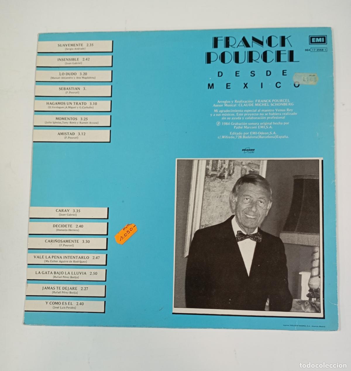 Discos de vinilo: FRANCK POURCEL. DESDE MEXICO. LP. TDKLP5 - Foto 2