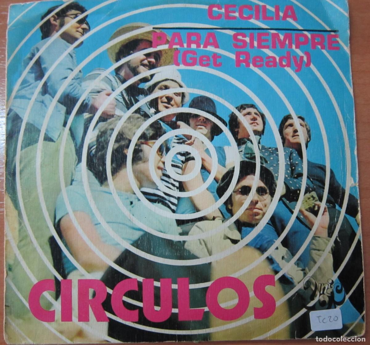 Discos de vinilo: C&iacute;rculos. Cecilia/ Para siempre (Get ready). - Foto 1