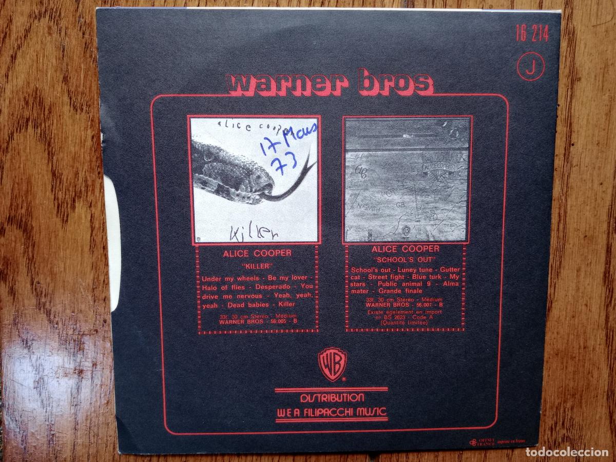 Discos de vinilo: Alice Cooper - elected + luney tune - Foto 2