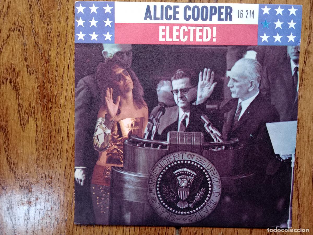 Discos de vinilo: Alice Cooper - elected + luney tune - Foto 1