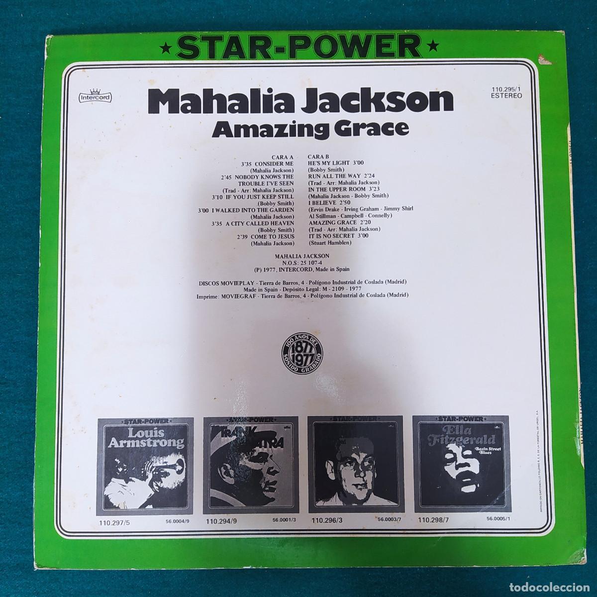 Discos de vinilo: Mahalia Jackson &ndash; Amazing Grace - Foto 2
