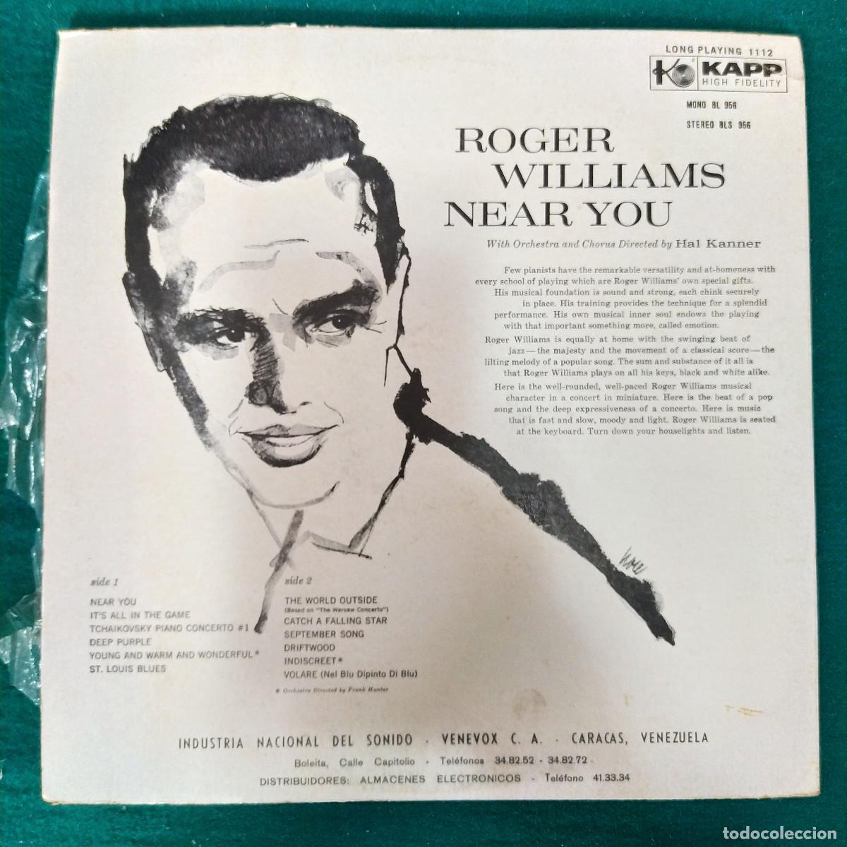 Discos de vinilo: Roger Williams &ndash; Near You - Foto 2
