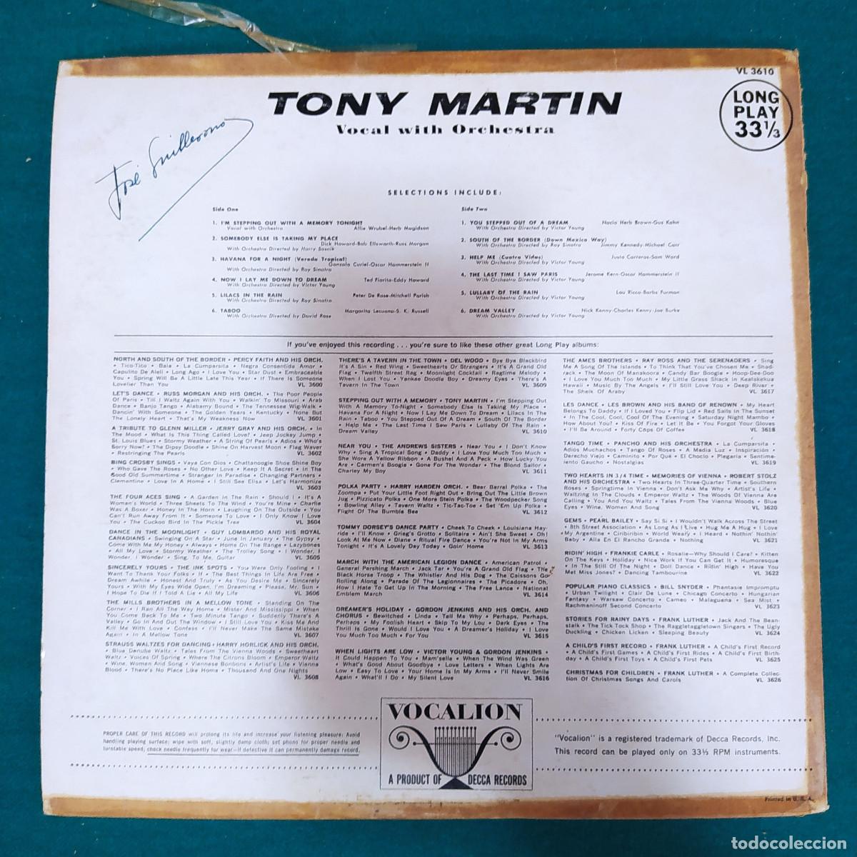Discos de vinilo: Tony Martin &ndash; Tony Martin - Foto 2