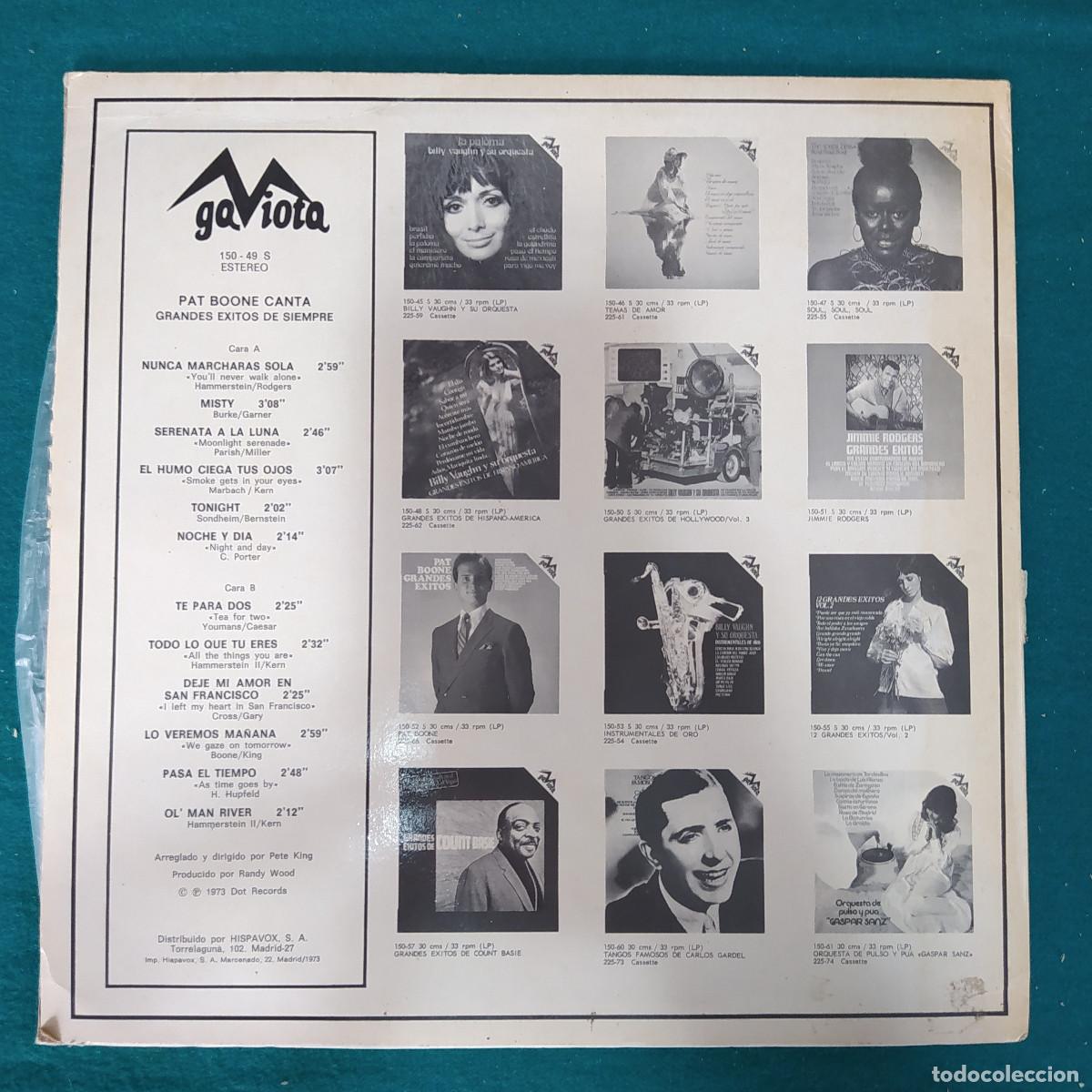 Discos de vinilo: Pat Boone &ndash; Grandes Exitos De Siempre - Foto 2