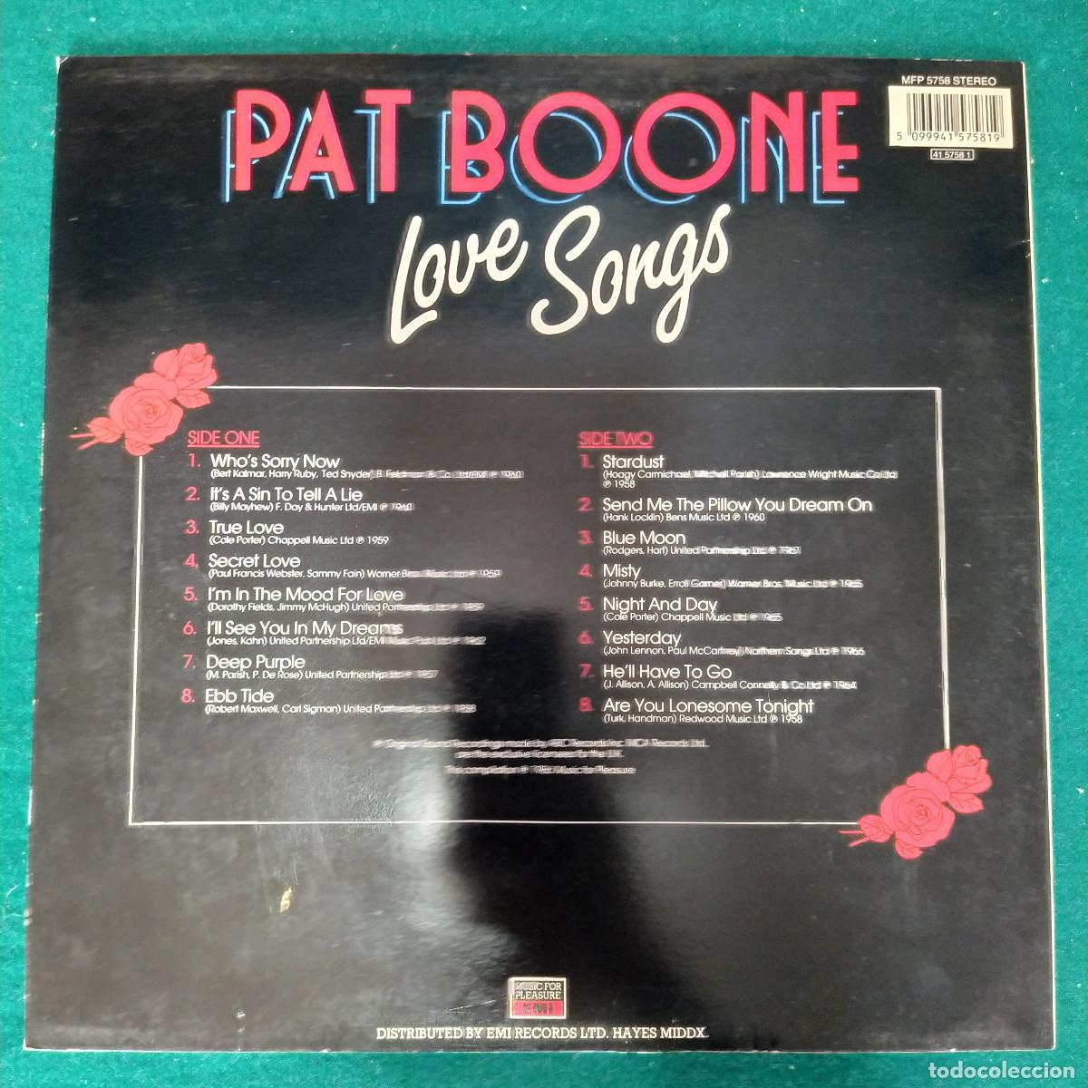 Discos de vinilo: Pat Boone &ndash; Love Songs - Foto 2