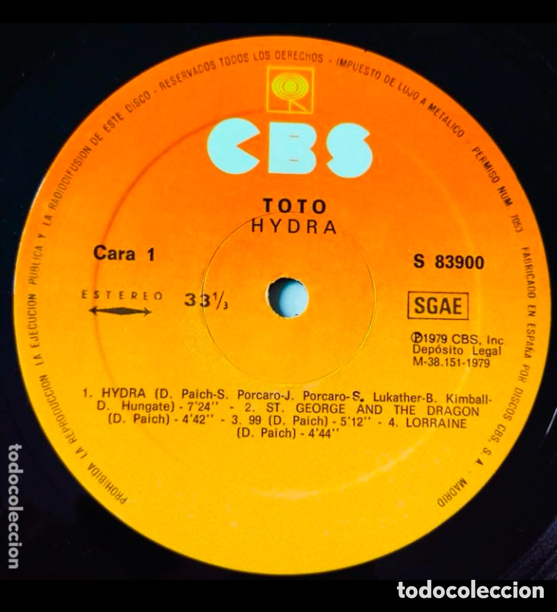 Discos de vinilo: LP , TOTO Hydra , a&ntilde;o 1979. COMO NUEVO - Foto 5