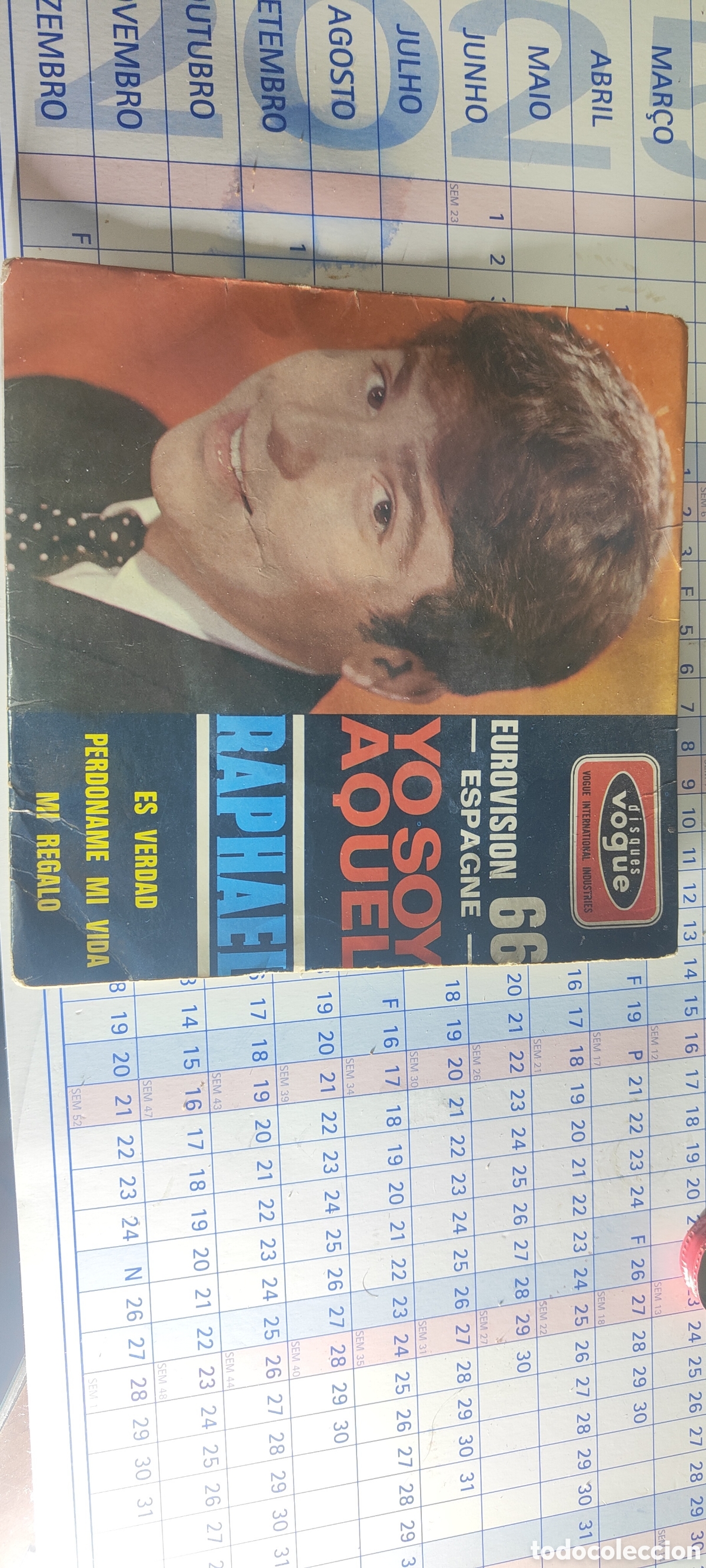Discos de vinilo: EUROVISION 66 RAPHAEL - Foto 1