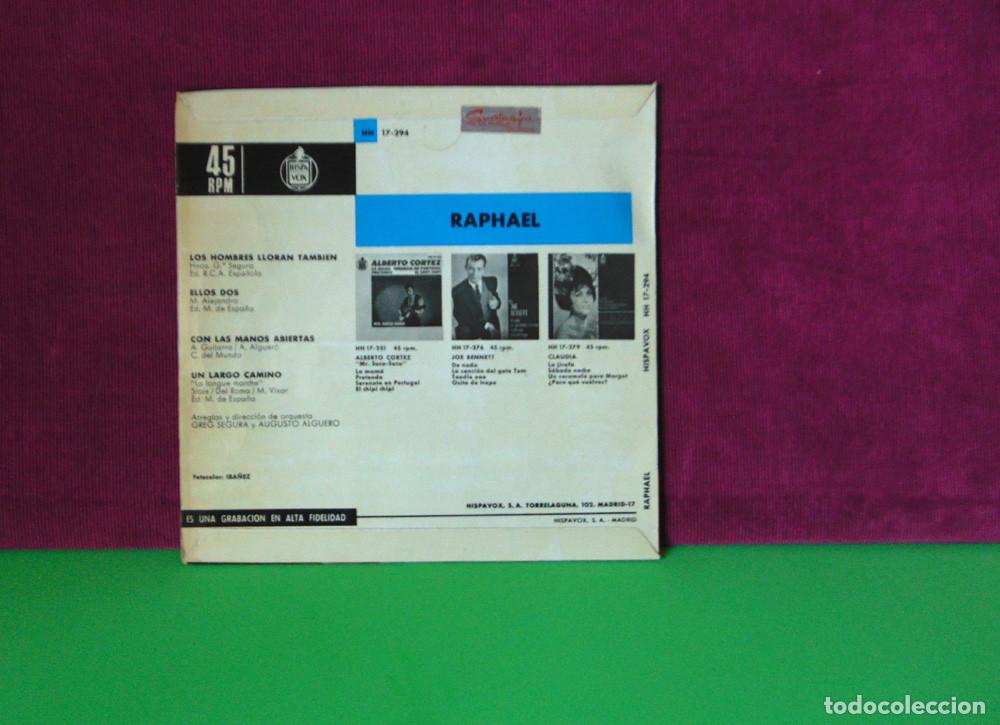 Discos de vinilo: RAPHAEL - UN LARGO CAMINO - EP DE 1964 - Foto 3