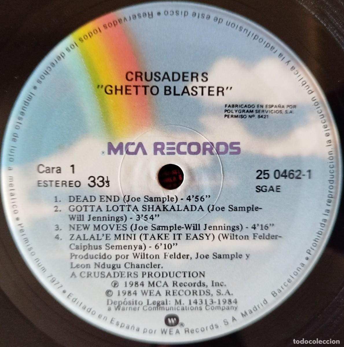 Discos de vinilo: CRUSADERS ** Ghetto Blaster ** VINILO LP 1984 - Foto 3