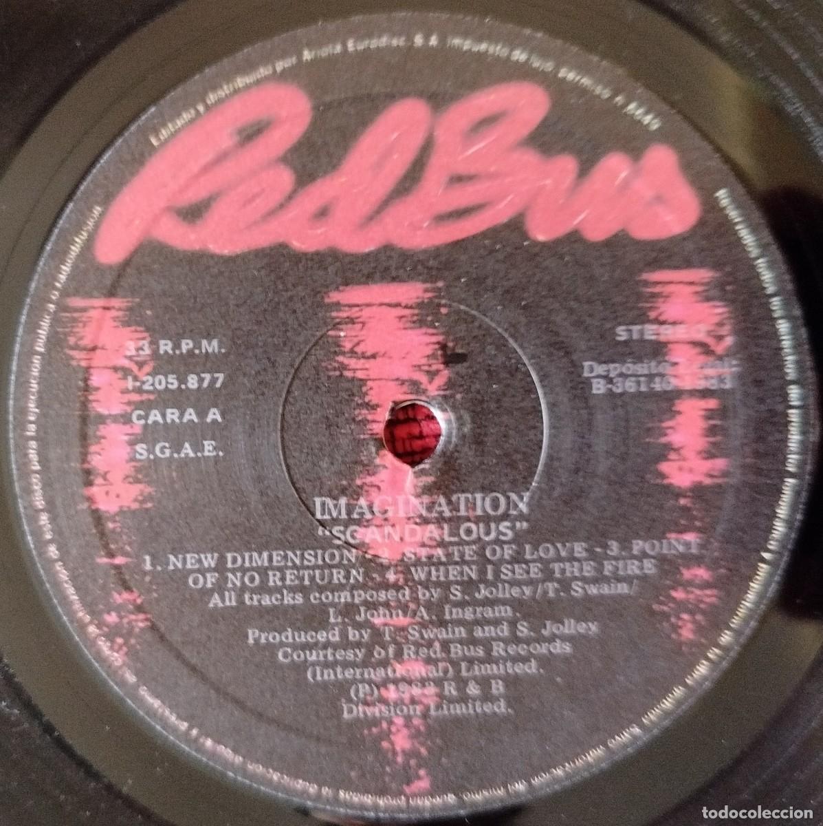 Discos de vinilo: IMAGINATION ** Scandalous ** VINILO LP 1983 - Foto 3