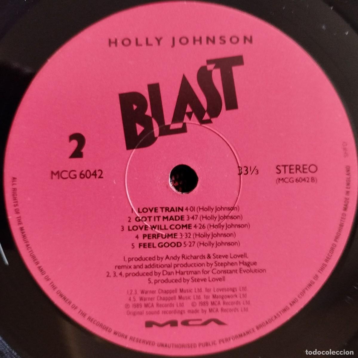Discos de vinilo: HOLLY JOHNSON ** Blast ** VINILO 1989 UK LP - Foto 4