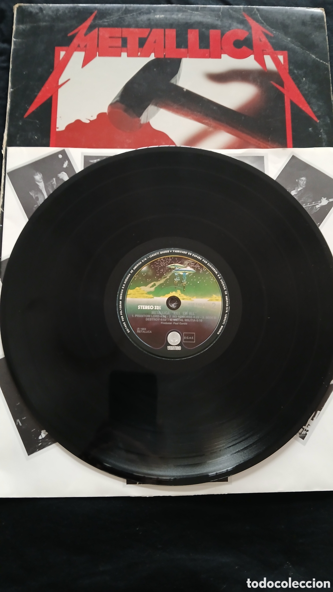 Discos de vinilo: METALLICA - KILL EM ALL - SPAIN/VERTIGO - LP - Foto 5