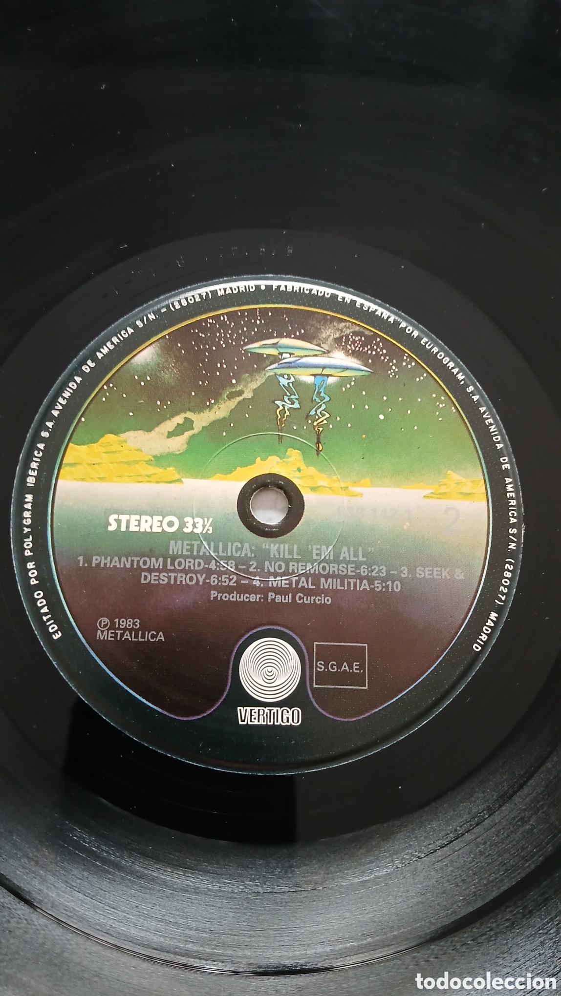 Discos de vinilo: METALLICA - KILL EM ALL - SPAIN/VERTIGO - LP - Foto 7