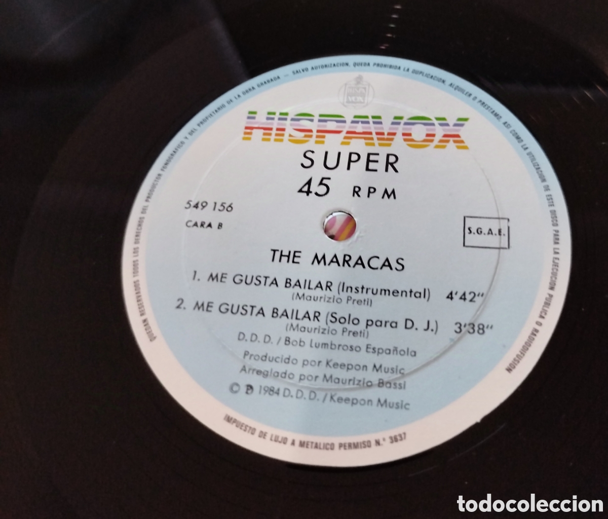 Discos de vinilo: The Maracas - Me Gusta Bailar (Y Cantar) - Foto 3