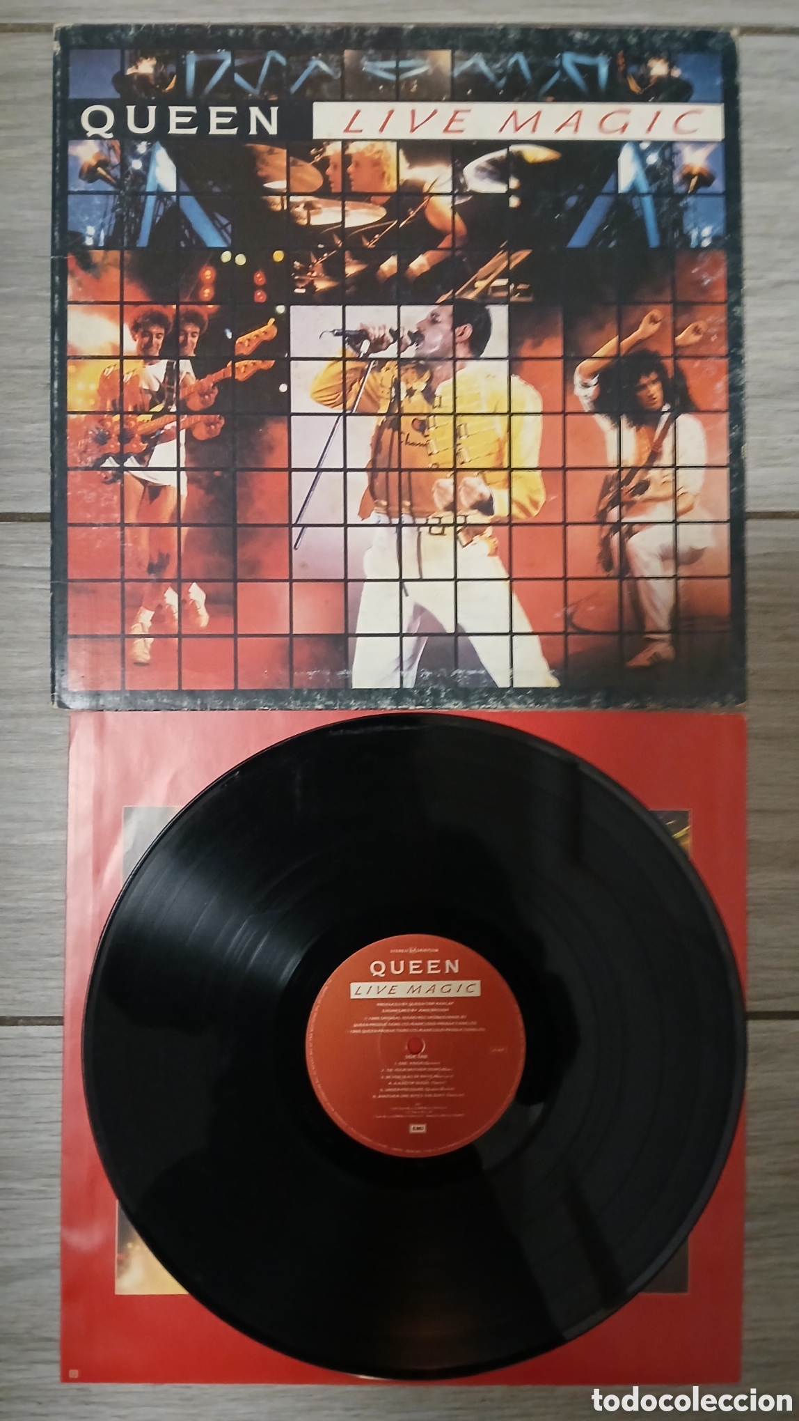 Discos de vinilo: QUEEN - LIVE MAGIC - ITALY/EMI - LP - IB - Foto 1
