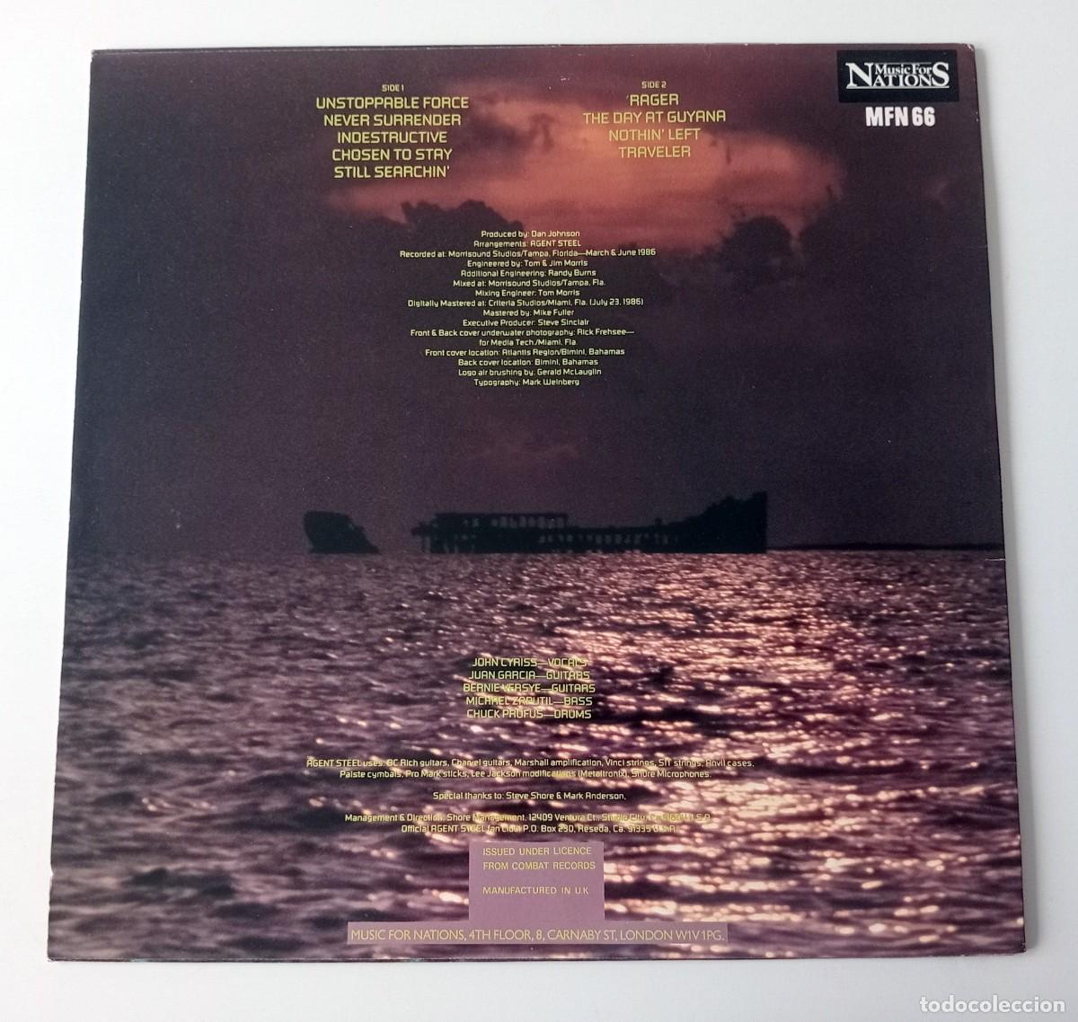 Discos de vinilo: LP AGENT STEEL - UNSTOPPABLE FORCE - Foto 2