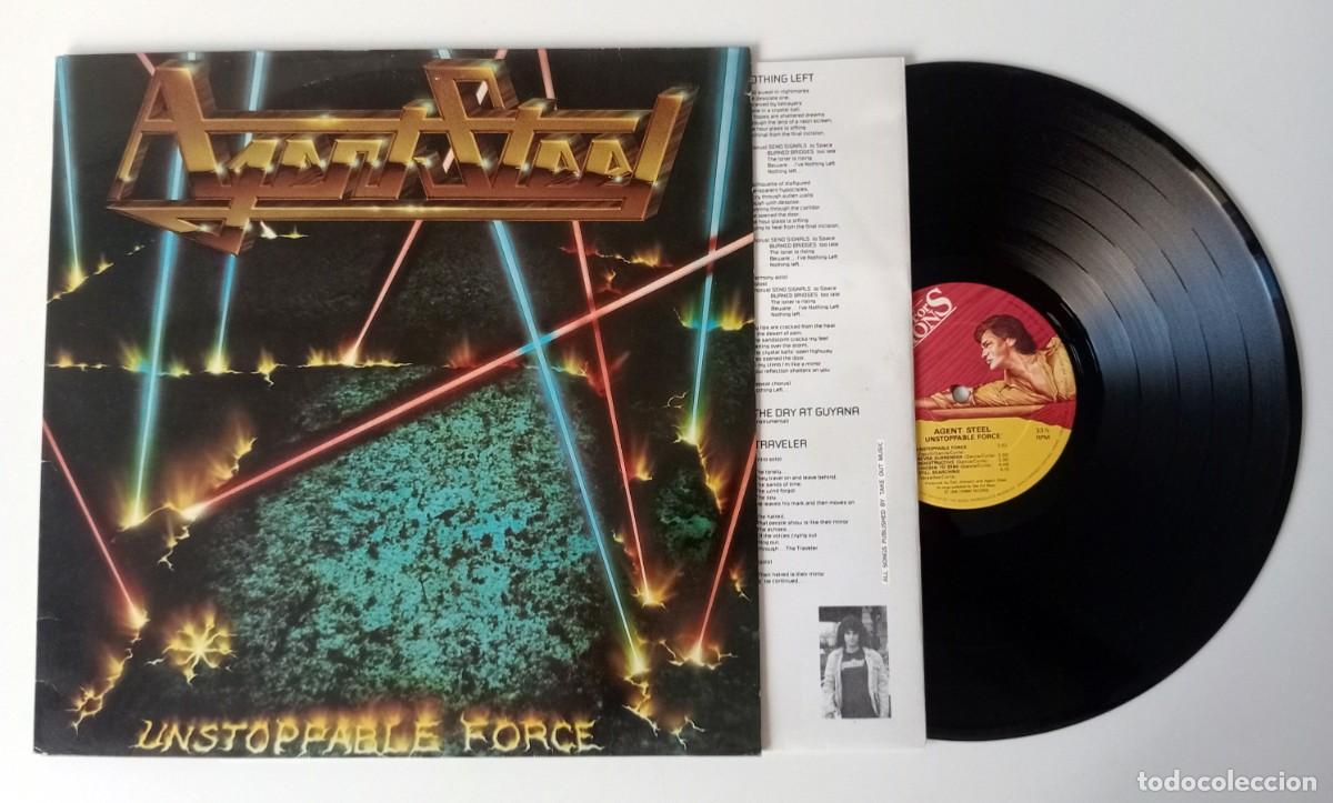 Discos de vinilo: LP AGENT STEEL - UNSTOPPABLE FORCE - Foto 3