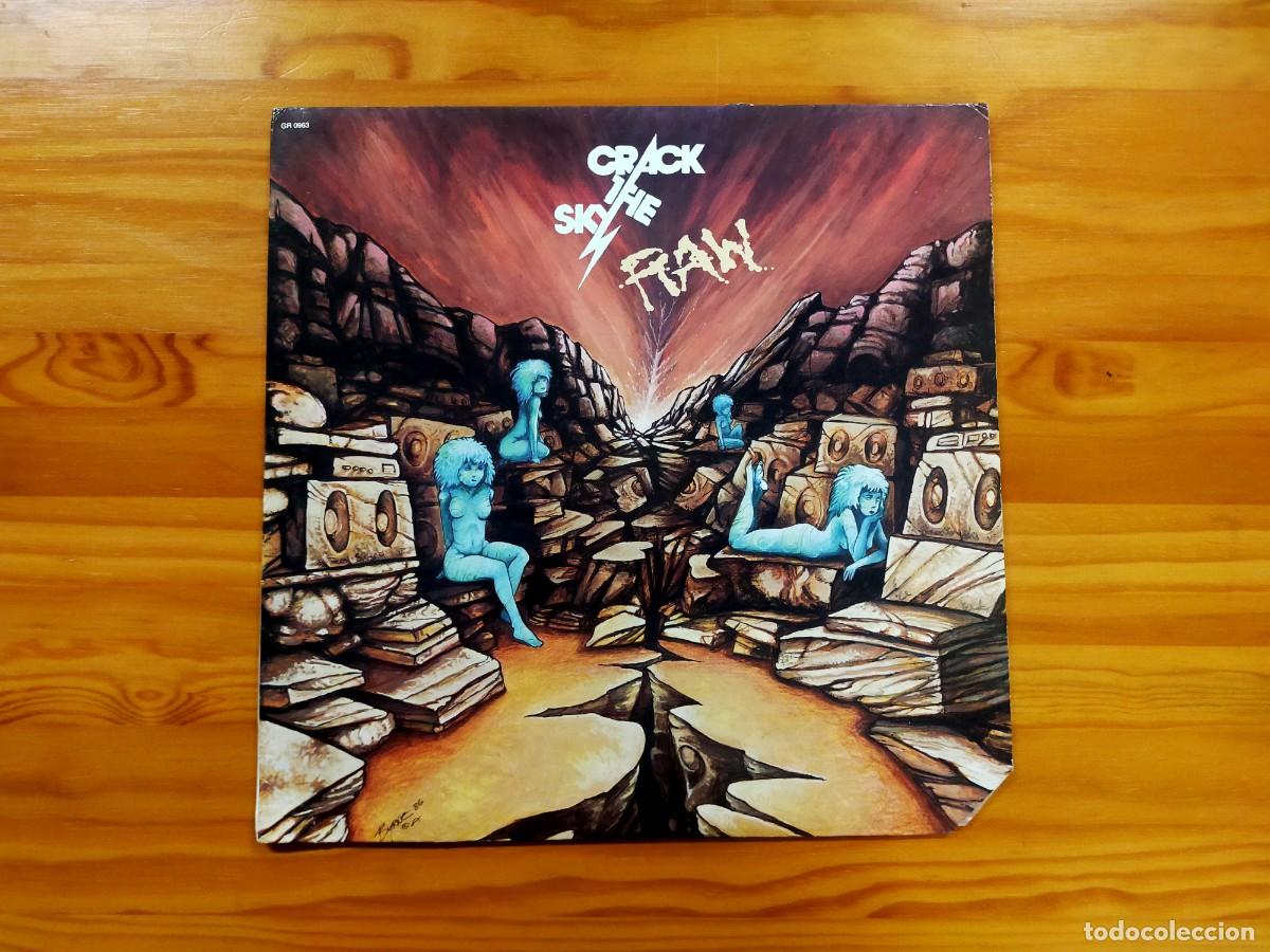 Discos de vinilo: CRACK THE SKY - RAW - (USA-GRUDGE-1987) ROCK PROGRESIVO LP - Foto 1