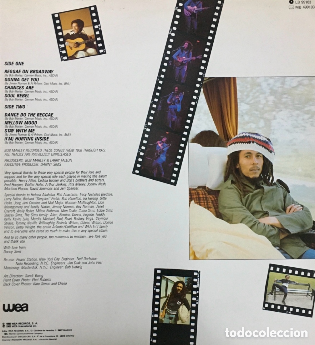 Discos de vinilo: Disco Vinilo LP. Bob Marley. &ldquo;Chances Are&rdquo;. 1982. - Foto 2