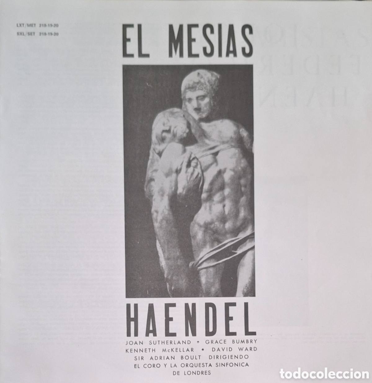 Discos de vinilo: Caja El mes&iacute;as. Haendel. Dtor: Sir A. Boult - Foto 2