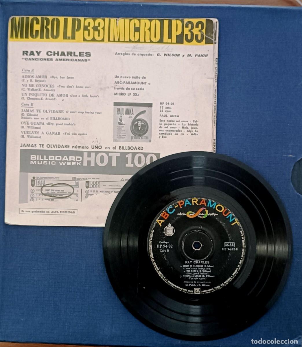 Discos de vinilo: RAY CHARLES. MICRO LP 33. 6 TEMAS. 1962 - Foto 2