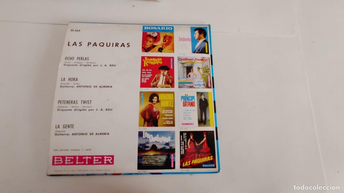 Discos de vinilo: LAS PAQUIRAS-EP OCHO PERLAS +3 - Foto 2