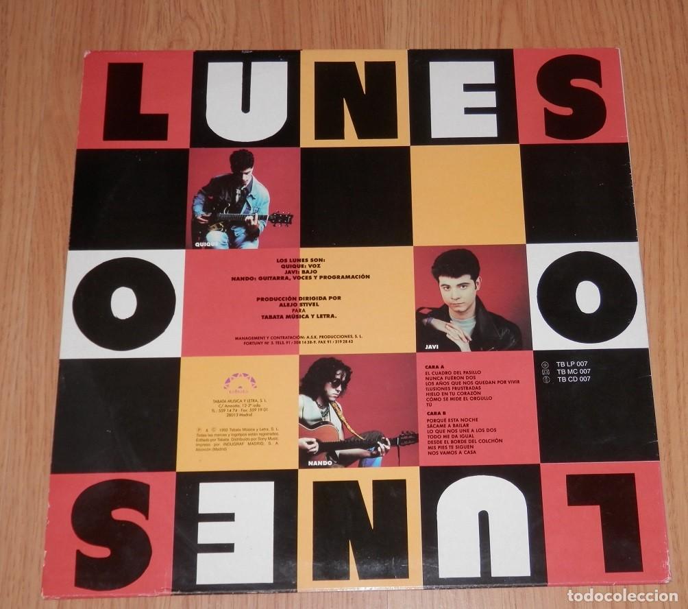Discos de vinilo: DISCO LP DE VINILO DE LA BANDA LOS LUNES - Foto 2