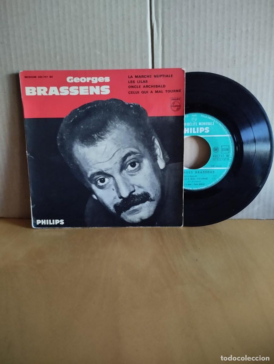 Discos de vinilo: GEORGES BRASSENS ---- LA MARCHE NUPTIALE +3 - Foto 1