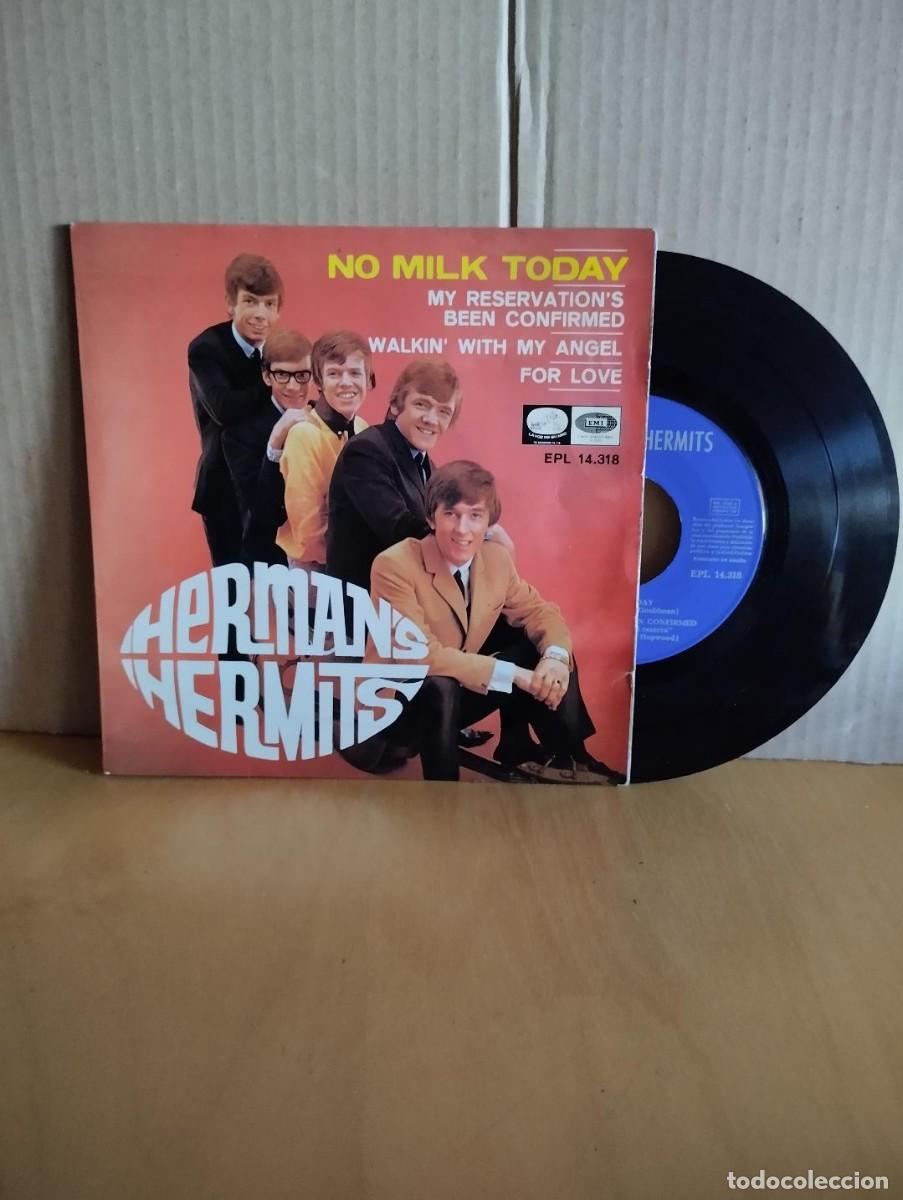 Discos de vinilo: HERMAN&acute;S HERMITS ---- NO MILK TODAY +3 - Foto 1