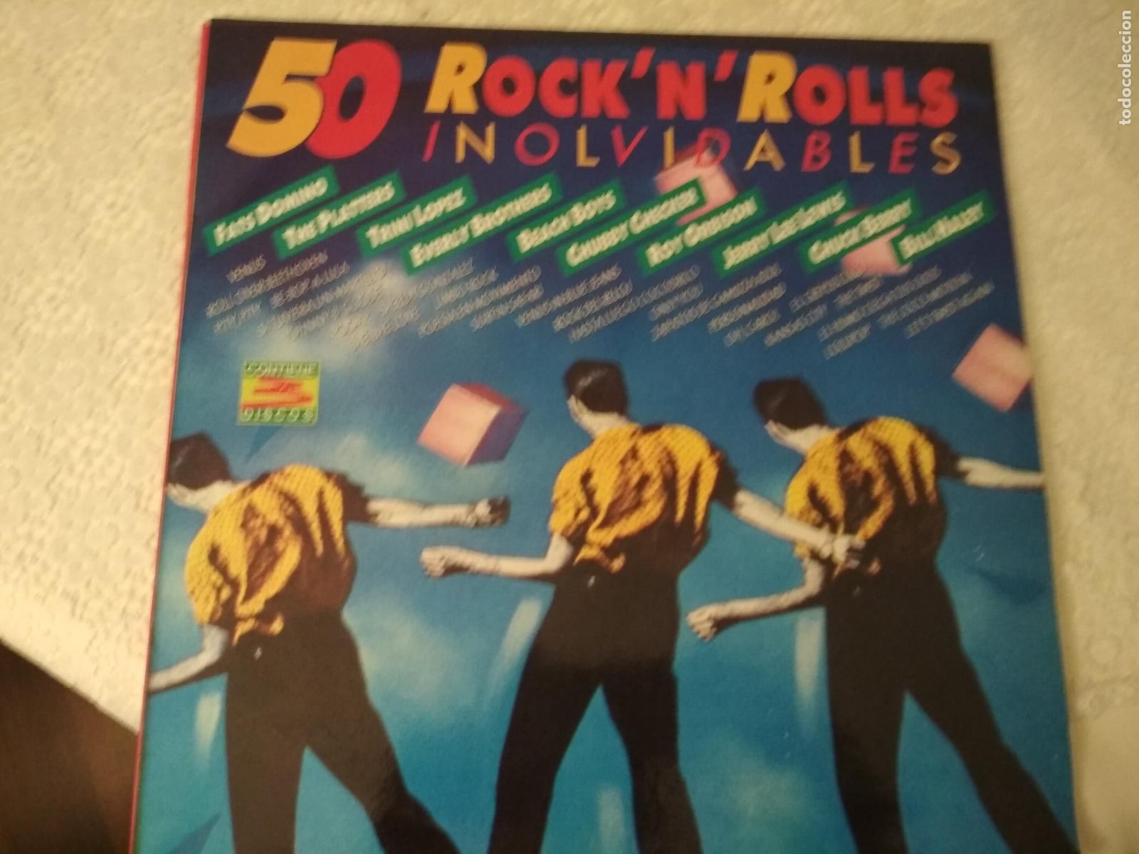 Discos de vinilo: 50 RockNRolls Inolvidables, 3 LPS 1990 - Foto 1
