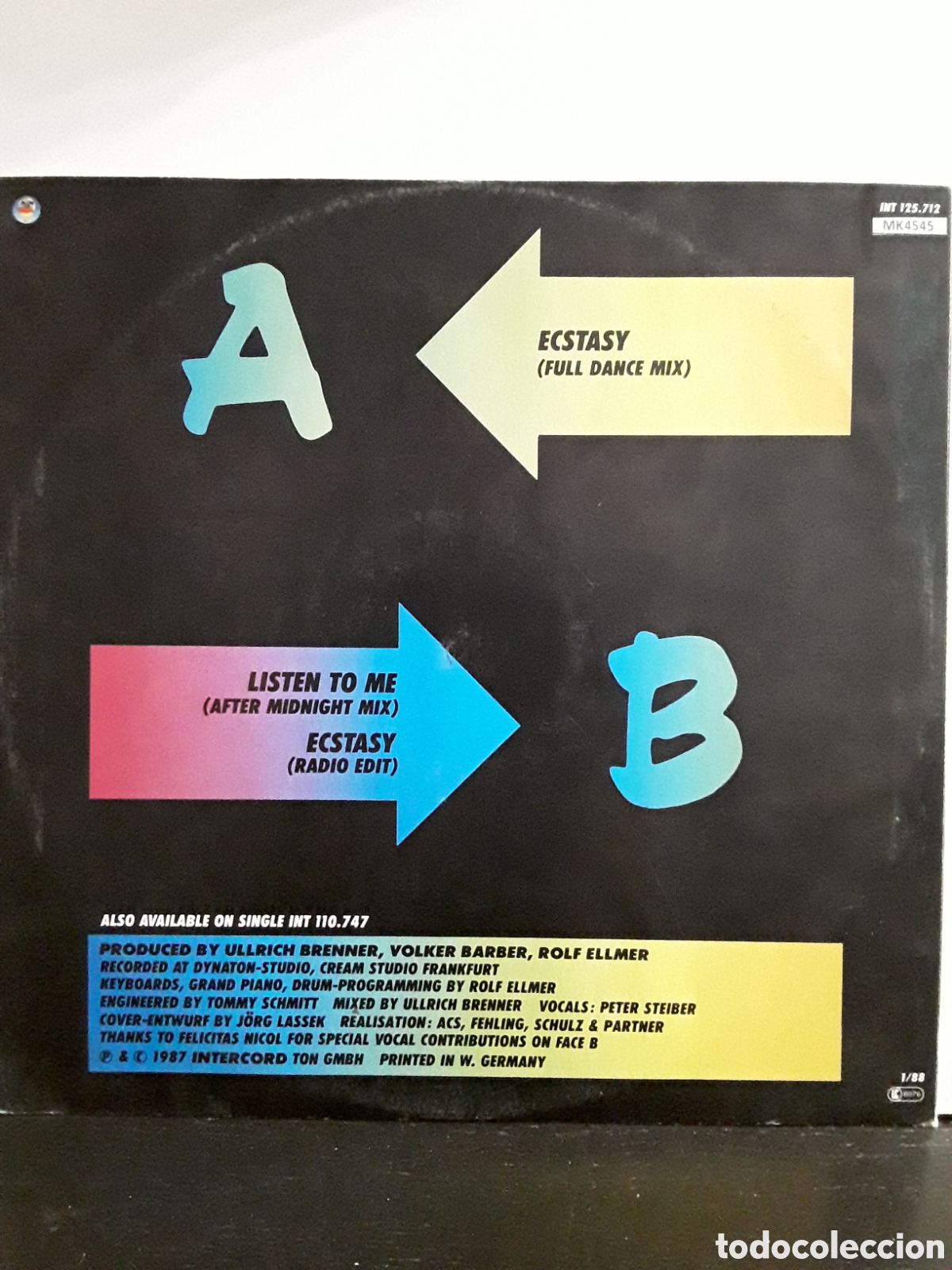 Discos de vinilo: System X &lrm;&ndash; Ecstasy SYNTH-POP - Foto 2