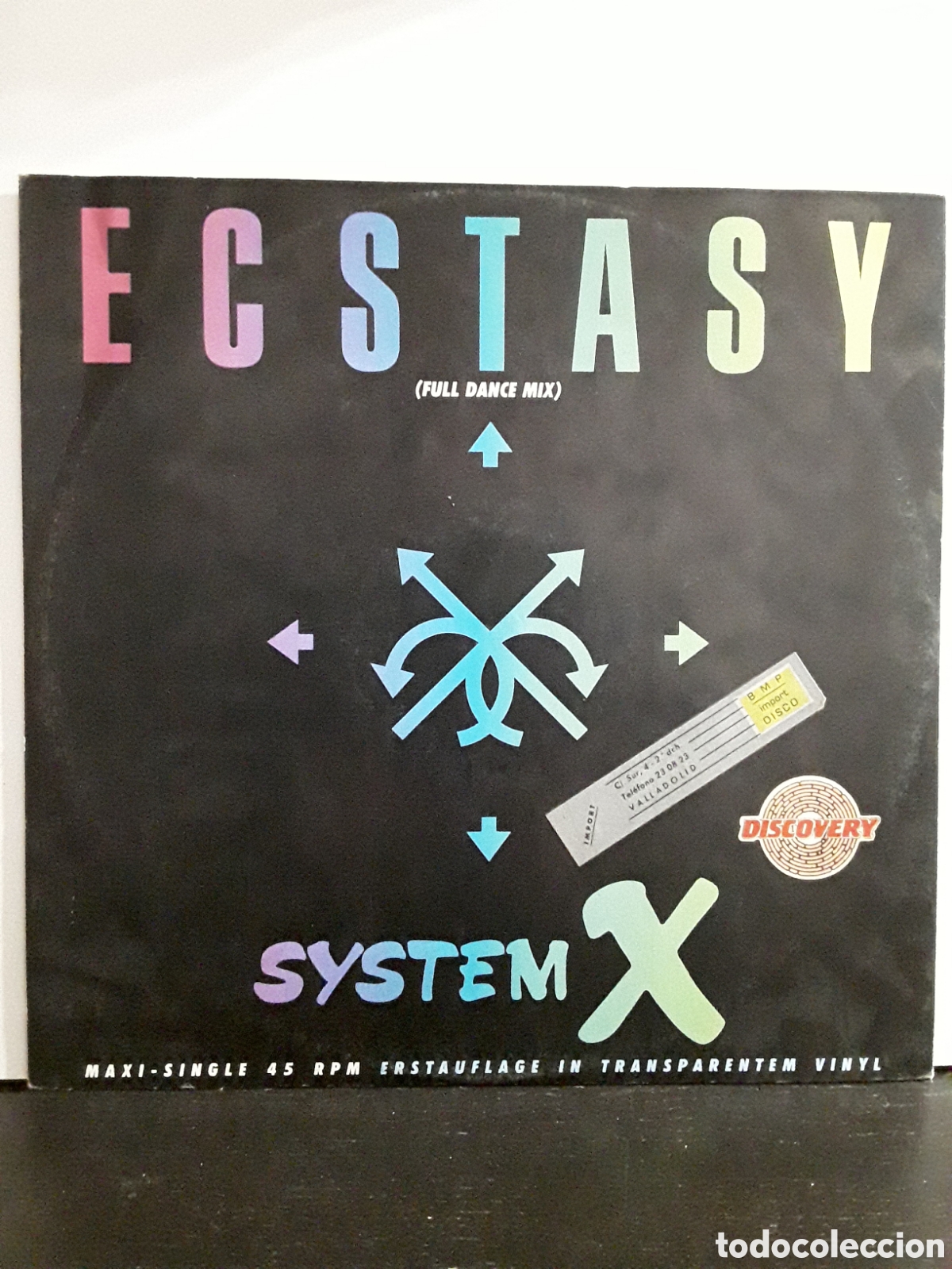 Discos de vinilo: System X &lrm;&ndash; Ecstasy SYNTH-POP - Foto 1