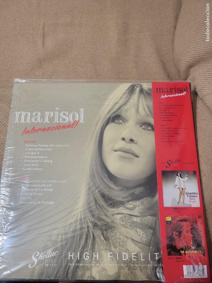 Discos de vinilo: Marisol internacional Lp sello Shellac Disc editado in the EU..... - Foto 2