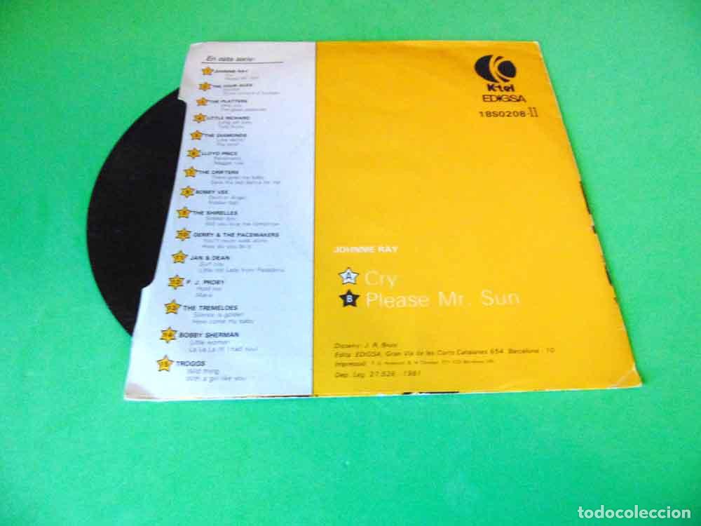 Discos de vinilo: JOHNNIE RAY - CRY - SINGLE COLECCION JUKEBOX - Foto 4