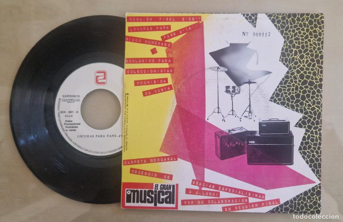 Discos de vinilo: TACONES - REQUIEM FINAL 1981 Single (SER DISCO) (PROMOCIONAL) - Foto 2