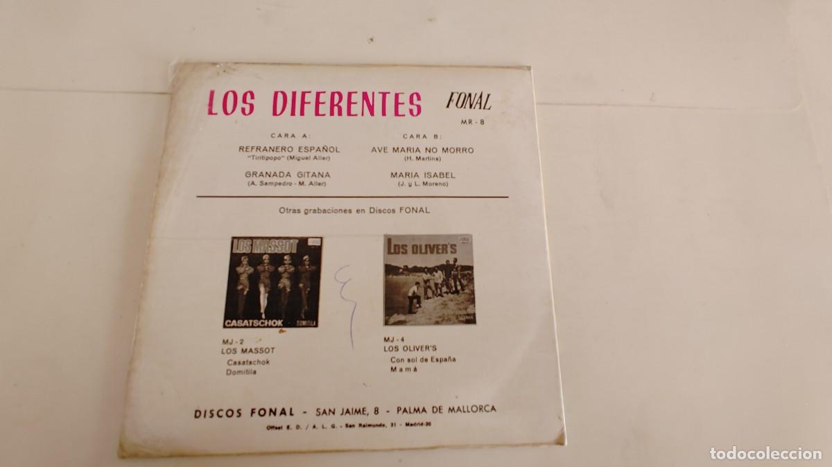Discos de vinilo: LOS DIFERENTES-EP REFRANERO ESPA&Ntilde;OL +3 - Foto 2