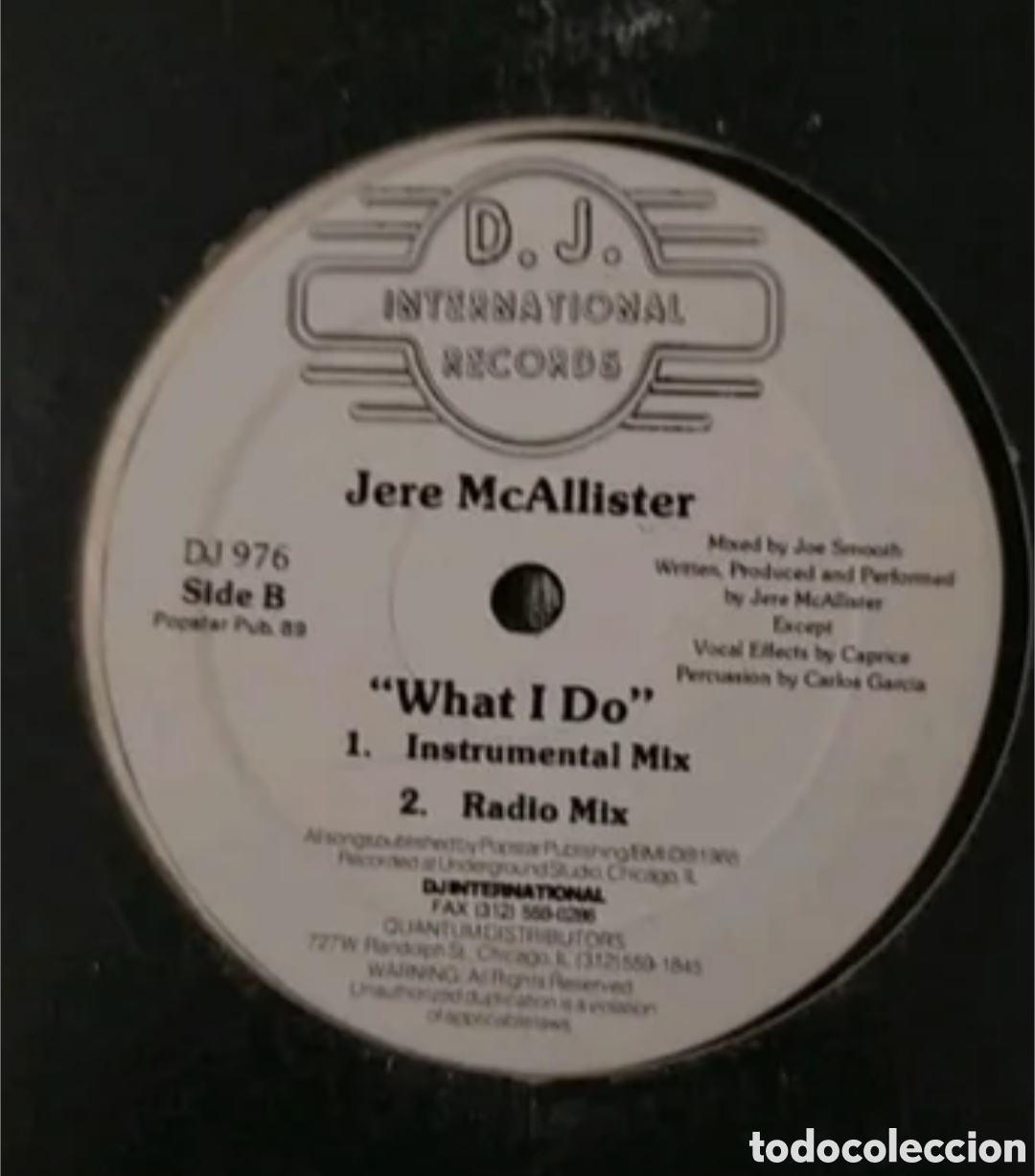 Discos de vinilo: Maxi single Jere McAllister. What I Do - Foto 2