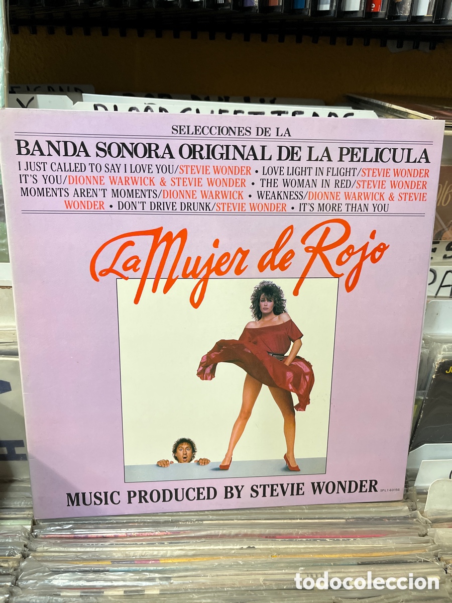 Discos de vinilo: Stevie wonder la mujer de rojo - Foto 1