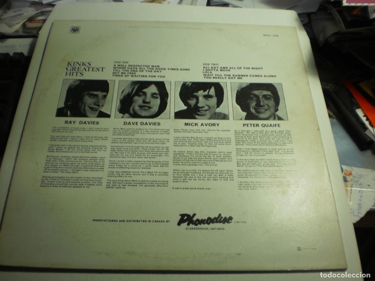 Discos de vinilo: lp kinks greatest hits. marble arch canada (seminuevo) - Foto 2