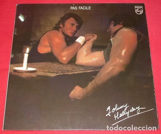 Discos de vinilo: johnny hallyday 33t pas facile EX EX - Foto 1