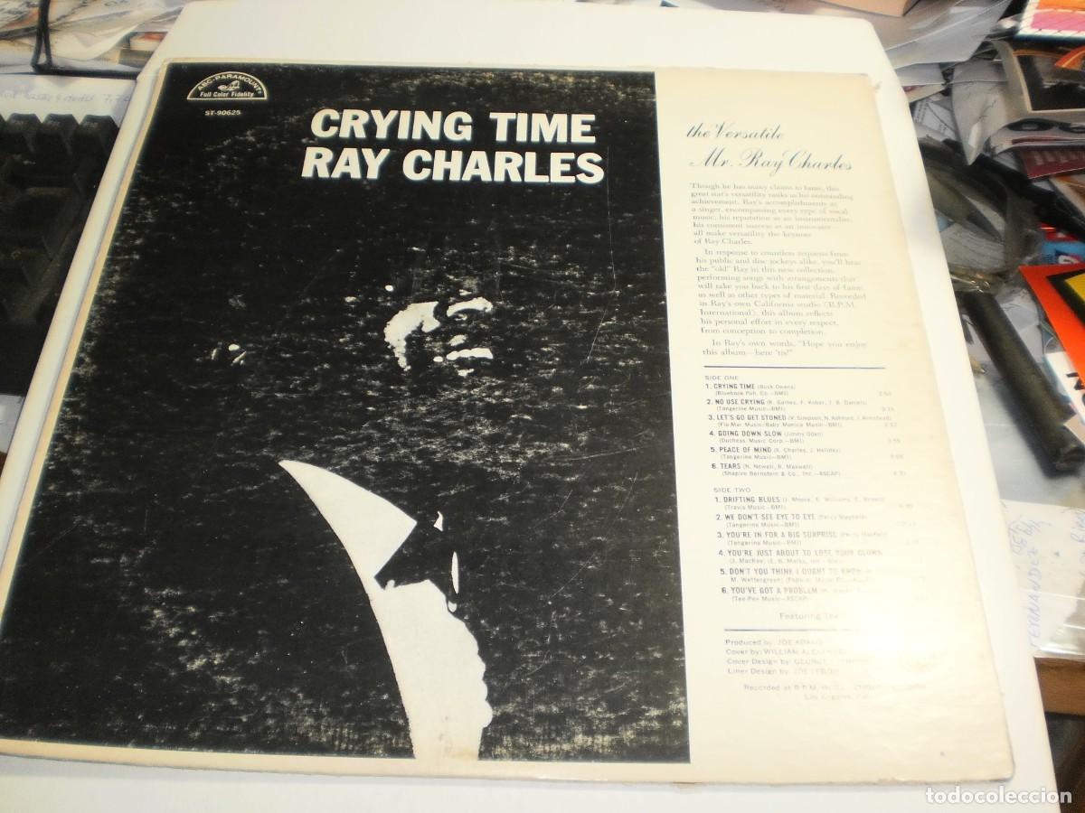 Discos de vinilo: lp ray charles. crying time. abc paramount USA (seminuevo) - Foto 2