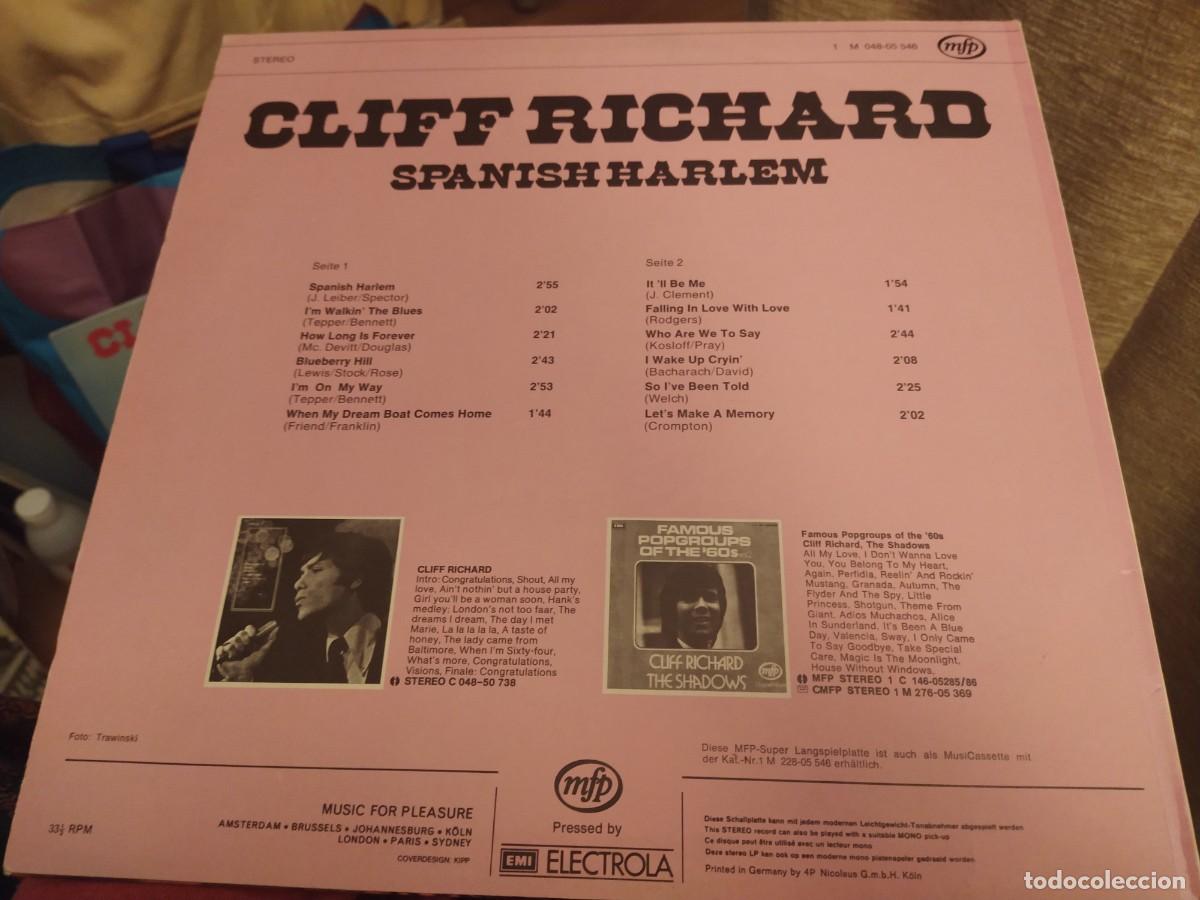 Discos de vinilo: Cliff Richard lp Spanish Harlem ..MFP germany - Foto 2