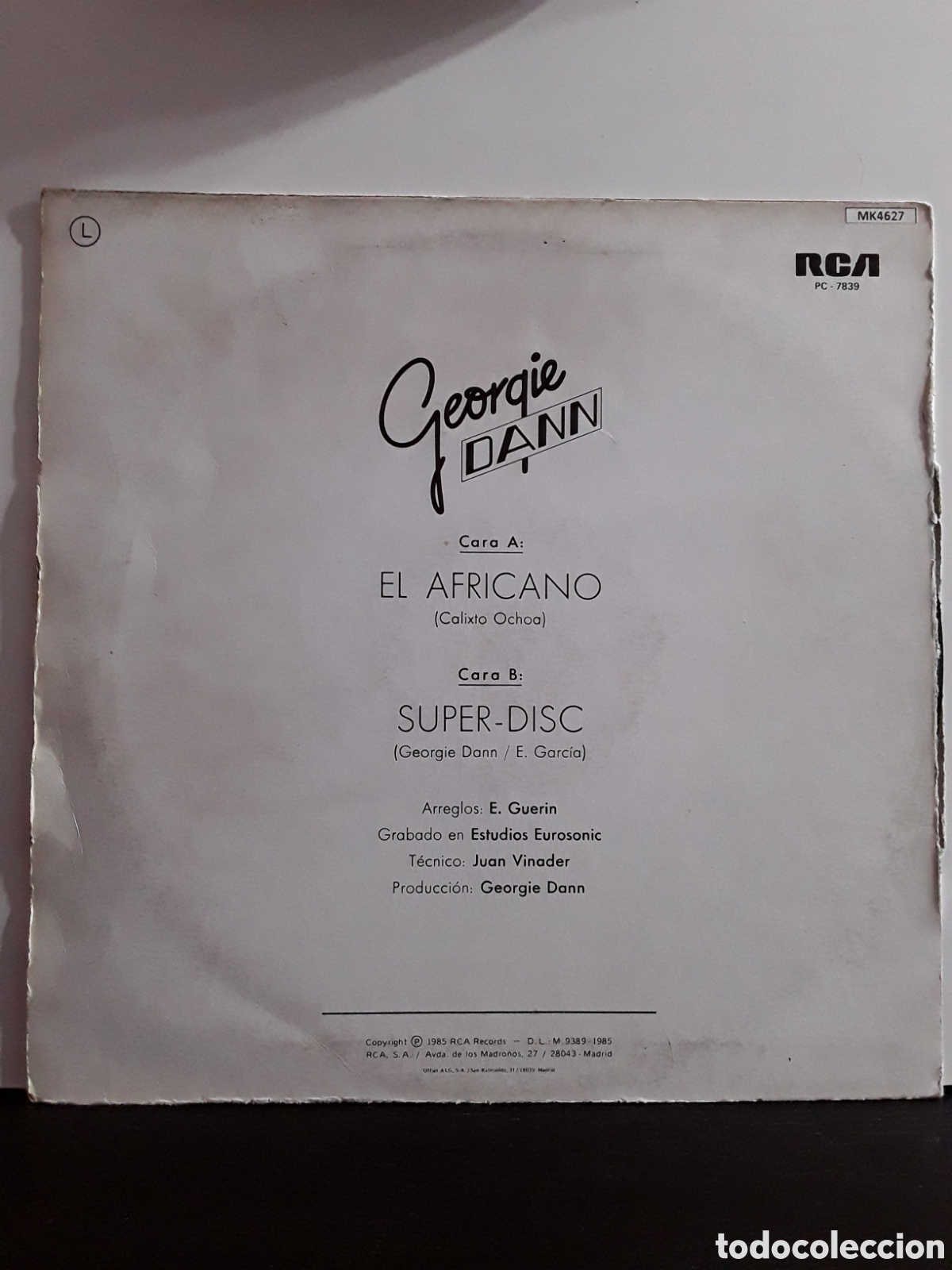 Discos de vinilo: Georgie Dann &lrm;&ndash; El Africano - Foto 2